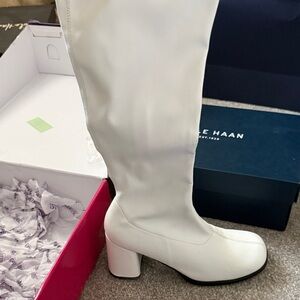 Funtasma Women's Chic White Heeled Boots
